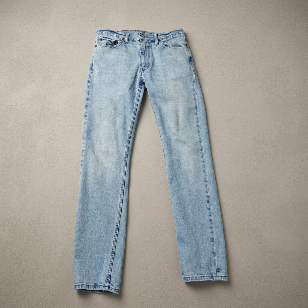 Levi's 511 Slim Fit Jeans Men Tag 33x34 Measures 31x31 Light Wash 04511-1432